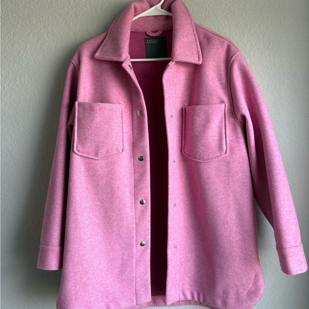 Papaya Soft Pink Utility Jacket